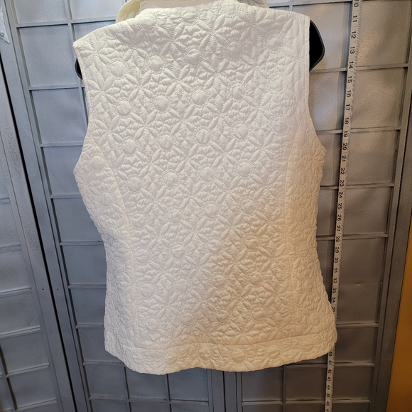 Christopher & Banks Cream Quilted Vest - Picture 8 of 8